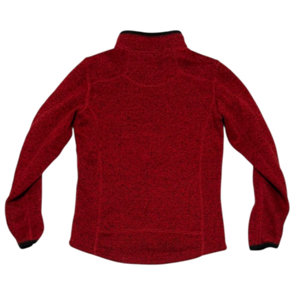 ICEWEAR Iceland Red Black Heathered Full Zip Fleece Jacket Women's Small - Picture 2 of 6